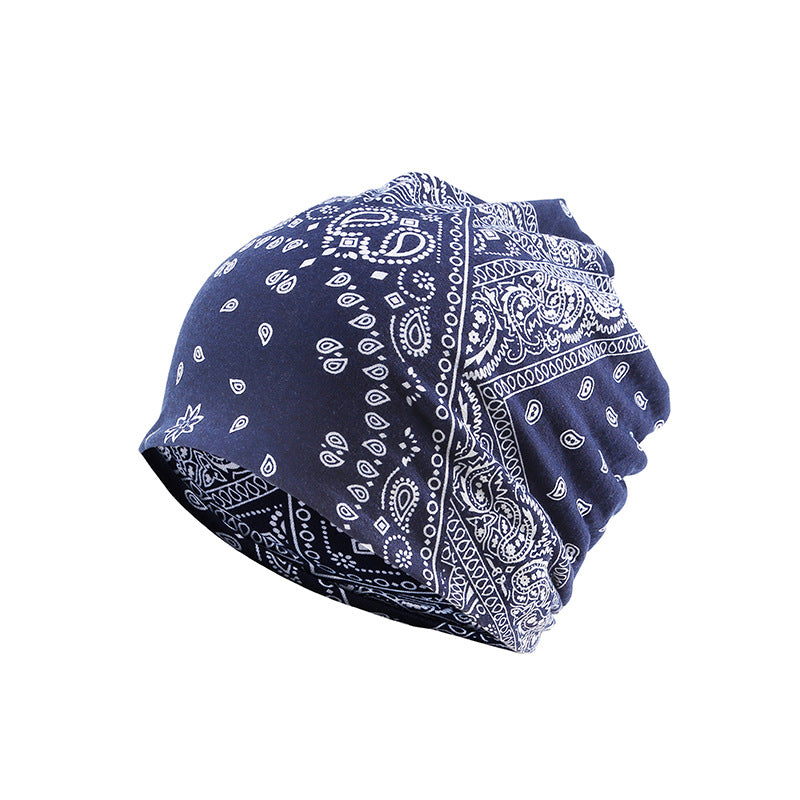 Classic Paisley Print Beanie Hip Hop Unisex Slouchy Baggy Hat