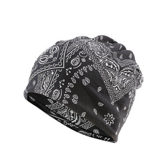 Classic Paisley Print Beanie Hip Hop Unisex Slouchy Baggy Hat