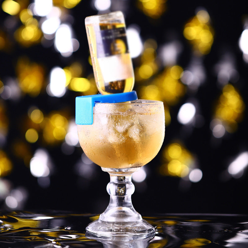 Bar Beer Mug Snap Cocktail Wine Bottle Buckle Holders Plastic Wine Glass Clip