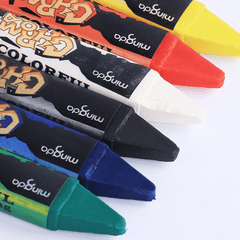 6 Tone 12 Suck Card Fans Face Paint Halloween Makeup Pen Dot DIY Body Painting