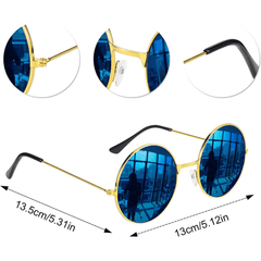 Halloween Carnival Costume Set: Sunglasses, Peace Necklace, Hip Hop Wig