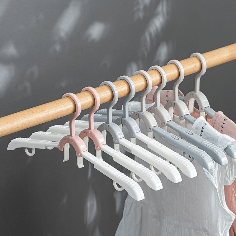 5pcs Portable Travel Clothes Hanger - Foldable & Functional