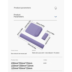 Keyboard Palm Rest Mouse Pad Combo Set