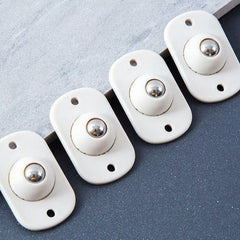 4pcs Universal Stick on Ball Caster Wheel Silent Load-bear