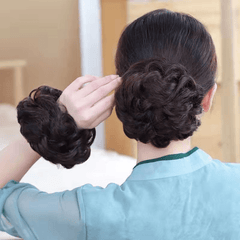 Messy Donut Hair Buns Updo Chignon Synthetic Extensions for Daily Use