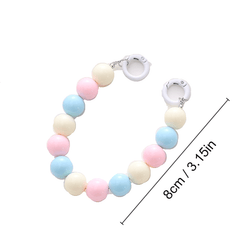 Colorful Beaded Mobile Phone Chain Key Chain For Girls