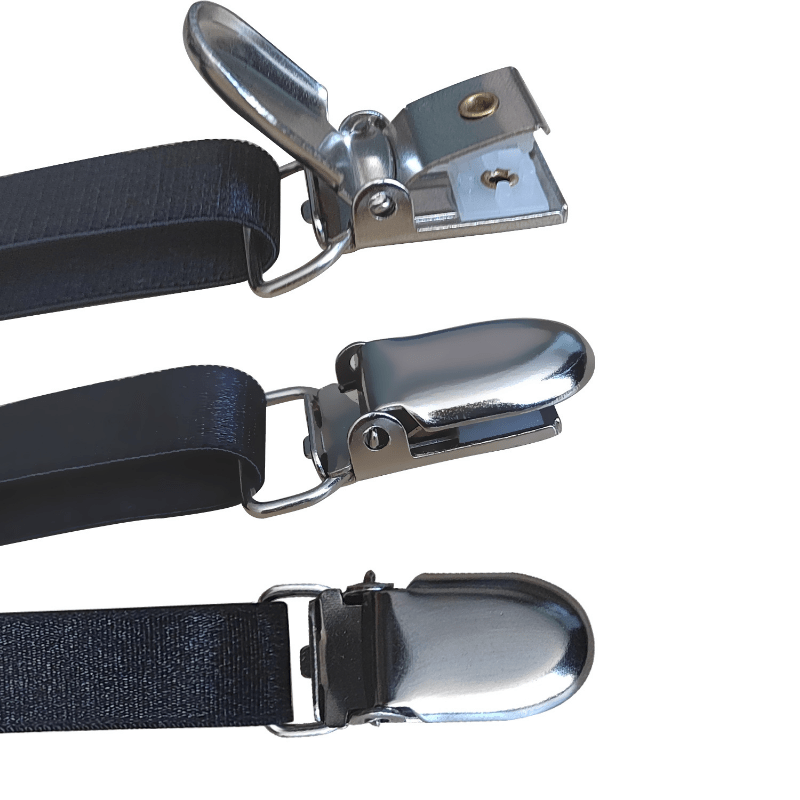 Men Shirt Wrinkle-proof Belt Non-slip Locking Clips Garters Strap