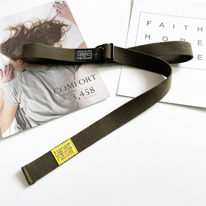 Men's Casual Canvas Belt for Pants Jeans Clothing