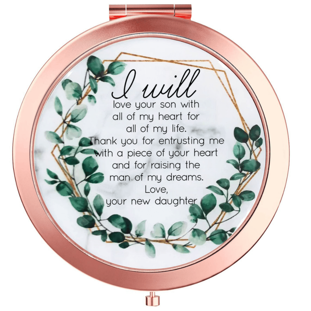 Mother of the Groom Compact Mirror - Ideal Wedding Gift