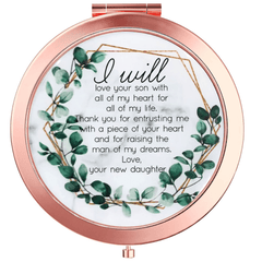 Mother of the Groom Compact Mirror - Ideal Wedding Gift