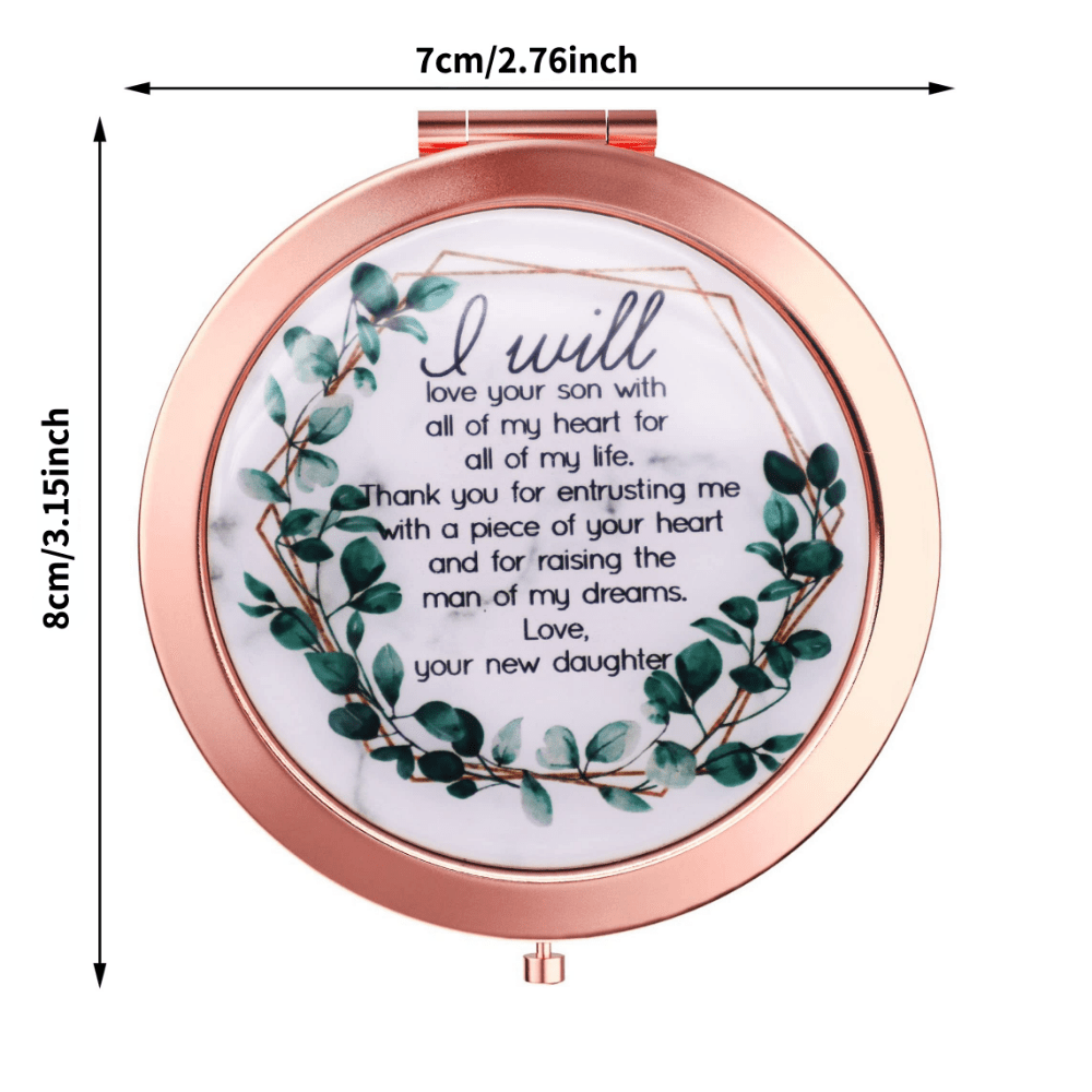 Mother of the Groom Compact Mirror - Ideal Wedding Gift