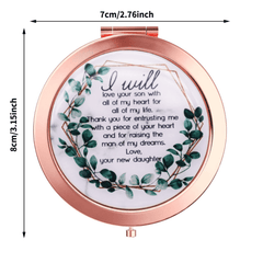 Mother of the Groom Compact Mirror - Ideal Wedding Gift