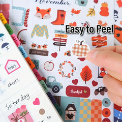 1345pcs Planner Stickers Diary Planning Notes Creative Stickers Kids Teen Adults