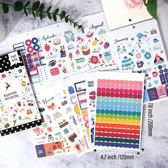 1345pcs Planner Stickers Diary Planning Notes Creative Stickers Kids Teen Adults
