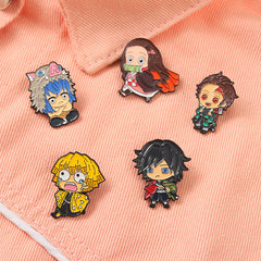 Anime Characters Cartoon Brooch Pins for Men