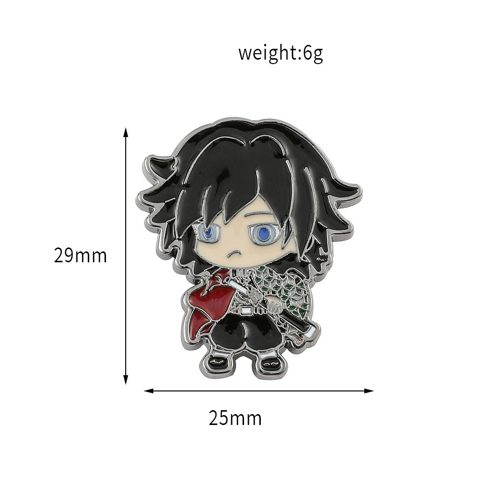 Anime Characters Cartoon Brooch Pins for Men