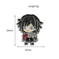 Anime Characters Cartoon Brooch Pins for Men