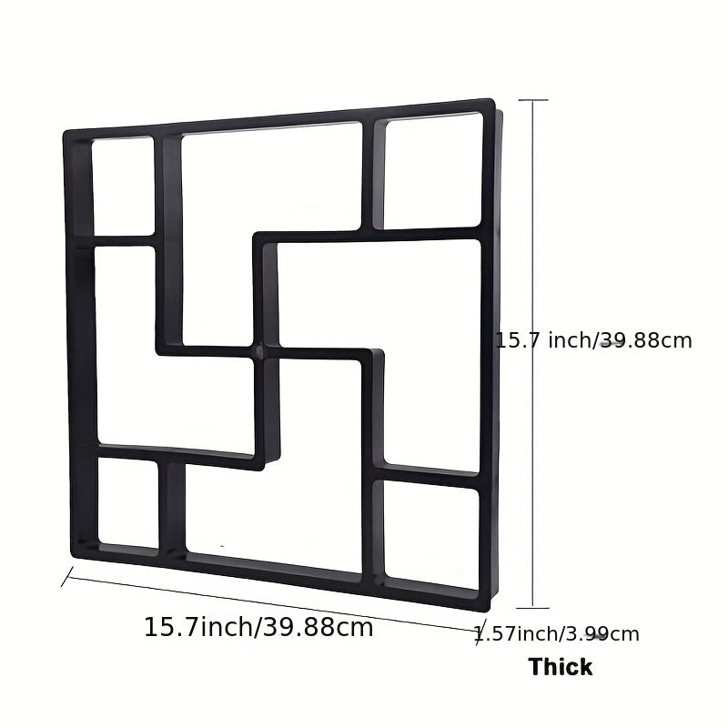 Garden Walk Maker Mold Concrete Stepping Stone Road Outdoor Decor
