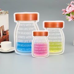 5pcs Bottle Ziplock Bags Reusable Food Storage Baked Snacks Nuts Candies Freeze
