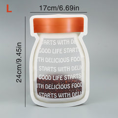 5pcs Bottle Ziplock Bags Reusable Food Storage Baked Snacks Nuts Candies Freeze