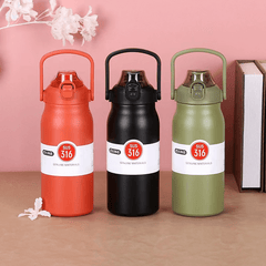 Stainless Steel 1L Insulated Mug Vacuum Cups Portable Travel Bottle