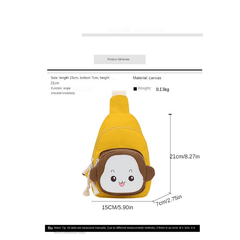 Kids Chest Bag Girls Messenger Bag Lightweight Travel Shoulder Bag