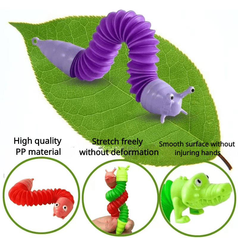 Colorful Sensory Toy Decompression Telescopic Key Chain for Girls
