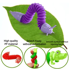 Colorful Sensory Toy Decompression Telescopic Key Chain for Girls