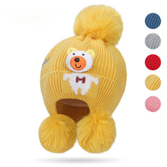 Children's Bear Knitted Woolen Hat