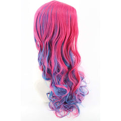 Pink Curly Wig For Girls Kids Halloween Cosplay Costume
