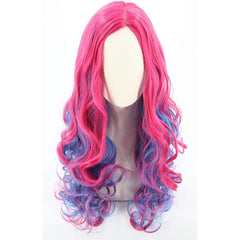 Pink Curly Wig For Girls Kids Halloween Cosplay Costume