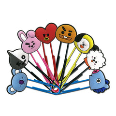 8pcs Cartoon Paper Clips Sticky Notes for Office Document