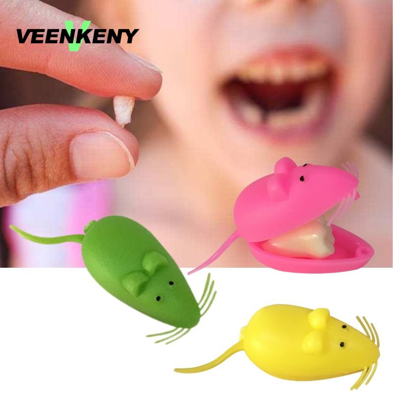 Set of 10 Cute Mouse Baby Teeth Storage Boxes - Ideal Kids Gift