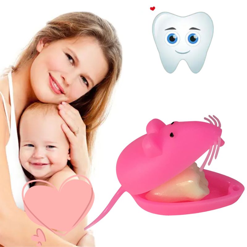 Set of 10 Cute Mouse Baby Teeth Storage Boxes - Ideal Kids Gift