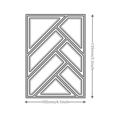 1pc Metal Cutting Dies Rectangular Frame Craft Mold DIY Decorative Scrapbooking