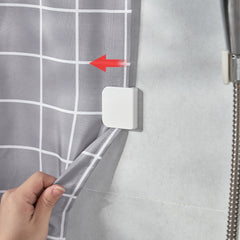 2pcs Shower Curtain Clip Anti Splash Fixed Shower Curtain Clip