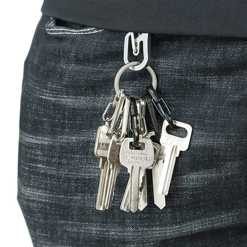 10/20pcs Alloy Mini Carabiner Keychain for Outdoor Activities