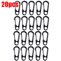 10/20pcs Alloy Mini Carabiner Keychain for Outdoor Activities