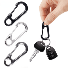 10/20pcs Alloy Mini Carabiner Keychain for Outdoor Activities