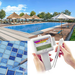 2-in-1 PH Chlorine Meter 0-5-6.0ppm CL2 Level Tester Pool Water Monitor