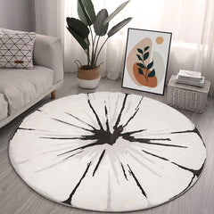 Modern Minimalist Carpets Soft Bedroom Decor Round Rug Xmas Home
