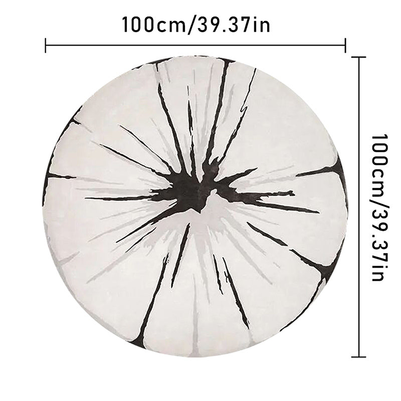 Modern Minimalist Carpets Soft Bedroom Decor Round Rug Xmas Home