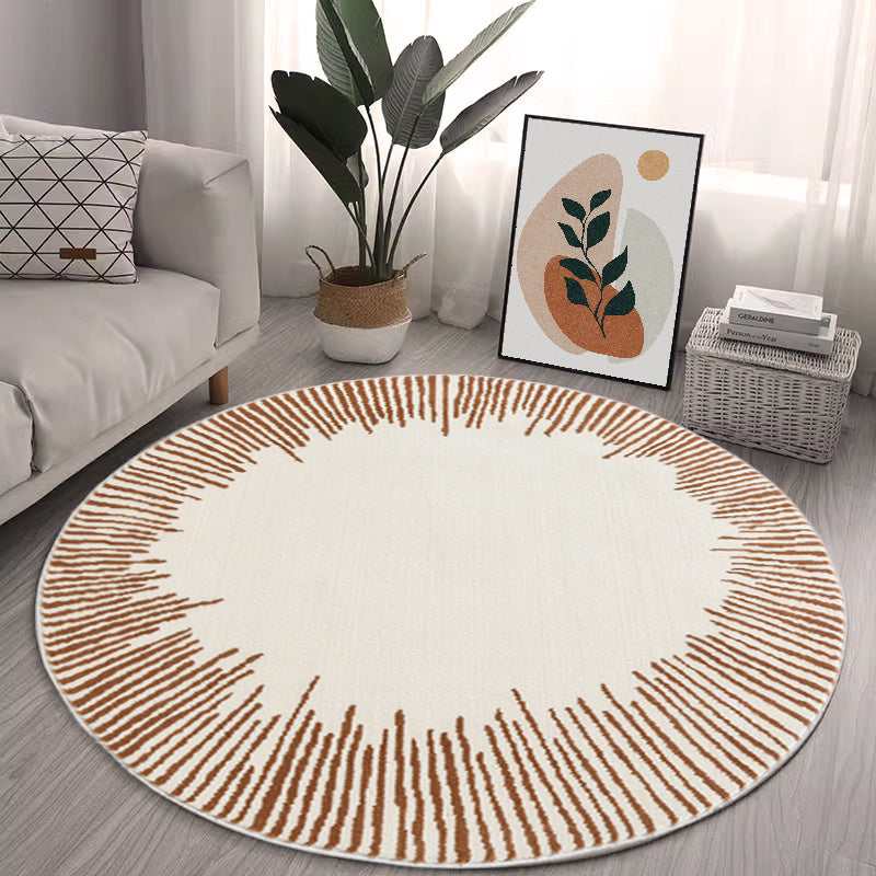 Modern Minimalist Carpets Soft Bedroom Decor Round Rug Xmas Home