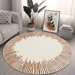 Modern Minimalist Carpets Soft Bedroom Decor Round Rug Xmas Home