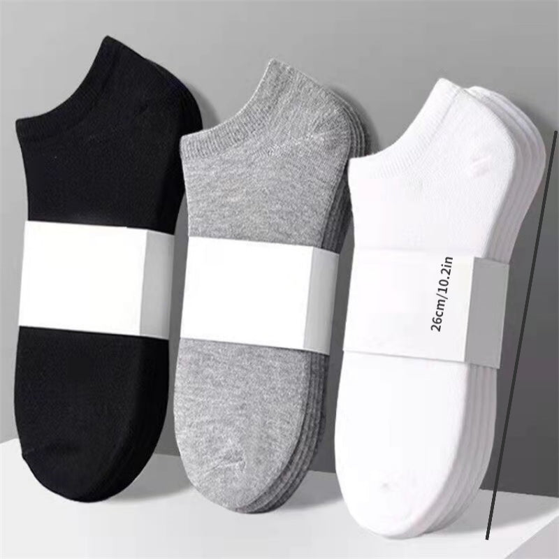 Men's Solid Liner Anklets Socks Soft Sweat Absorbent Outdoor Wear
