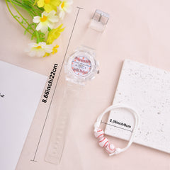 LED Glow Watch and Bracelet Set - Student Baseball Wristwatch