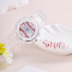 LED Glow Watch and Bracelet Set - Student Baseball Wristwatch