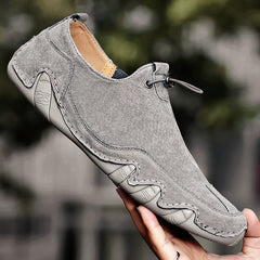 Men's Adjustable Drawstring Loafer Casual Slip On Shoes