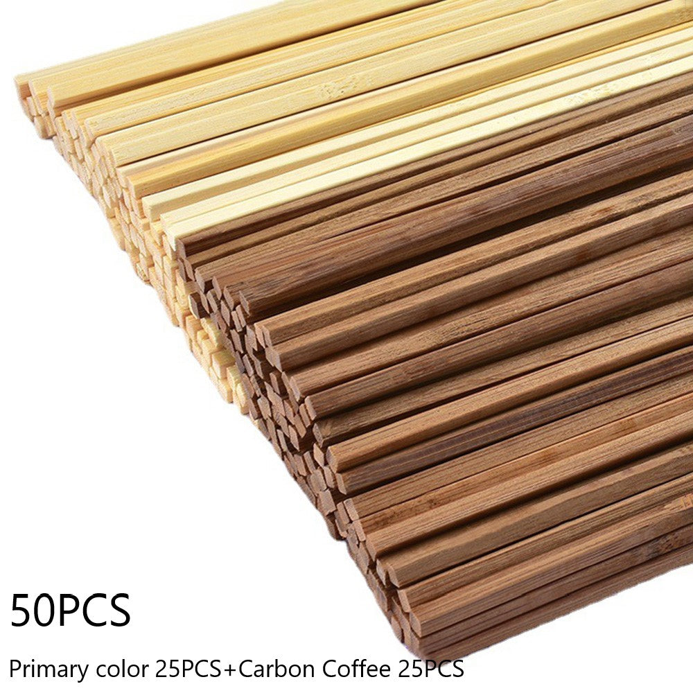 50pcs 5.5-300MM Bamboo Stick Set DIY Model Building Material Wooden Products