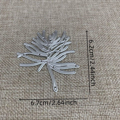 1pc Piggy Craft Metal Cutting Dies Christmas Needle Branch Scrapbook Paper